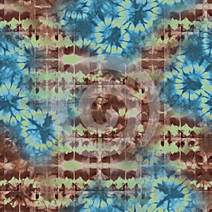 Abstract batik tie-dye textile pattern - Illustration