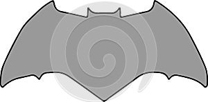 Abstract batman logo design on white