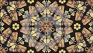 Abstract batterfly seamless pattern