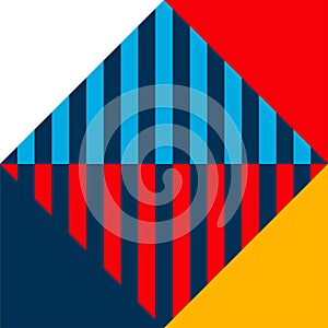 Abstract bauhaus minimal 20s geometric style