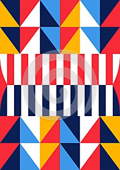 Abstract bauhaus poster minimal 20s geometric
