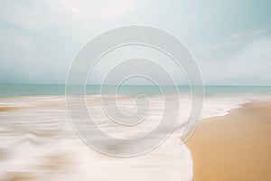 abstract beach background, panning motion blur photo