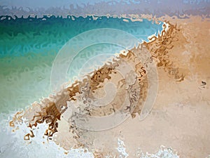 Abstract beach and ocean summer background.