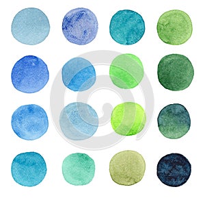 Abstract beautiful artistic tender wonderful transparent bright blue, green, herbal, navy, indigo, turquoise, ultramarine circles