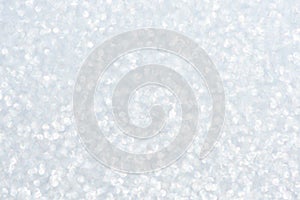 Abstract beautiful background of silver sparkles or glitter for festive design