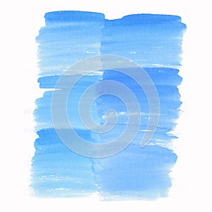 Abstract beautiful bright transparent beautiful textured summer blue spot blot watercolor