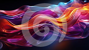 Abstract beautiful elegant waves of flame dynamic background