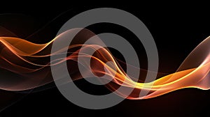 Abstract beautiful elegant waves of flame dynamic background
