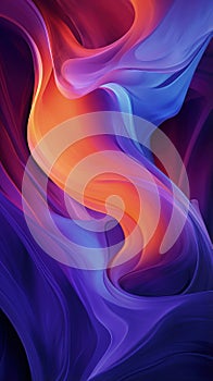 Abstract beautiful elegant waves of flame dynamic background