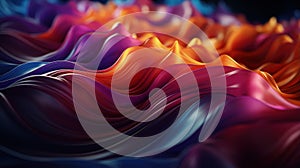 Abstract beautiful elegant waves of flame dynamic background