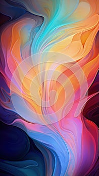 Abstract beautiful elegant waves of flame dynamic background