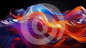 Abstract beautiful flame dynamic waves background