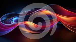 Abstract beautiful flame dynamic waves background