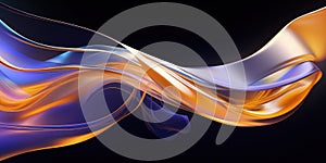 Abstract beautiful flame dynamic waves background