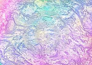 Abstract beautiful holographic foil texture with unicorn colours. Trendy background.