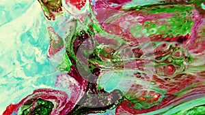 Abstract Beauty of Art Ink Paint Explode Colorful Fantasy Spread