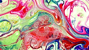 Abstract Beauty of Art Ink Paint Explode Colorful Fantasy Spread