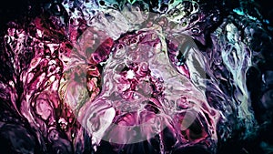 Abstract Beauty of Art Ink Paint Explode Colorful Fantasy Spread