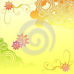 Abstract beauty letter background