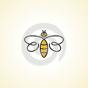 Retro Bee Logo