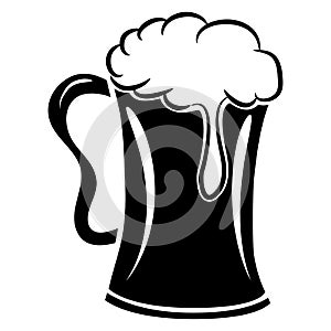 Abstract Beer Mug Icon