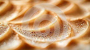Abstract Beige Bubbles Surface Texture with Smooth and Wavy Patterns Close Up