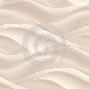 Abstract beige pattern with soft, flowing lines creating wave-like forms. The design