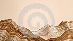 Abstract Beige Stone Layers