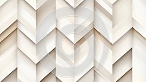 Abstract Beige and White Chevron Pattern Texture