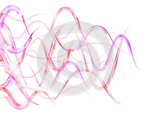 Abstract bend stripes in form of horizontal waves