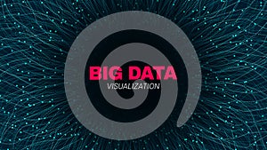 Abstract Big Data Futuristic Visualization