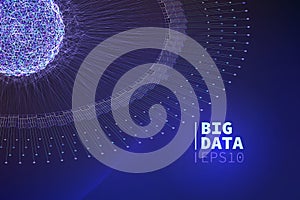 Abstract big data illustration. Information filtering. data mining