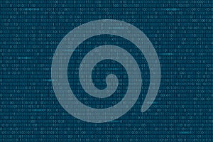 Abstract binary code background. Digital technology wallpaper.
