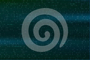 Abstract binary code background. Digital technology wallpaper.