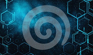 Abstract binary code background