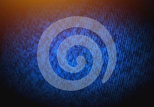 Abstract binary code on computer screen as technology background