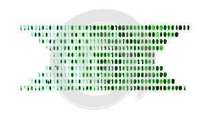 Abstract Binary Code Matrix Background, vector design Generative AI
