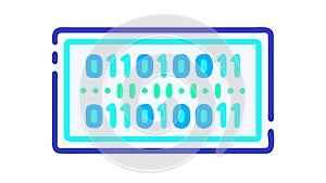 Abstract Binary Code Pattern for Digital Data and Programming Concepts, vector design Generative AI