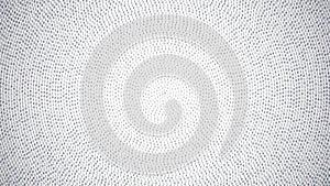 Abstract Binary Code Spiral Background Representing Digital Data Flow