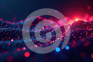 Abstract binary code streams, flowing data matrix , binary, software