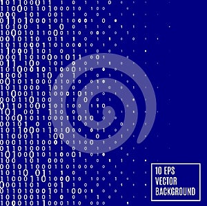 Abstract binary code Technology Background.