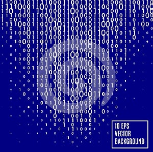 Abstract binary code Technology Background.