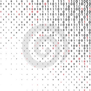 Abstract binary code Technology Background.