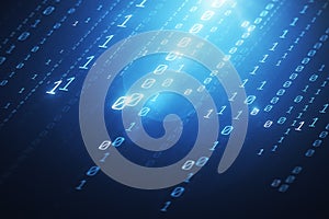 Abstract binary code wallpaper