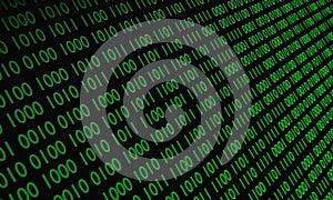 Abstract of binary number computer code background Digital data and secure data from the programmer or programming concept.
