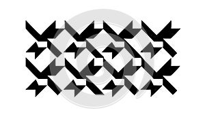 Abstract Bird Flock Geometric Pattern Design Icon, vector design Generative AI