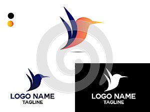 Abstract Bird Logo. Bird logo design. Bird vector art. Business. Creative design. Unique. Premium vector