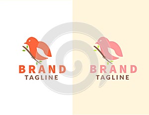 Abstract Bird Logo design vector template. Creative bird Logotype business technology concept symbol icon.