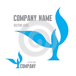 Abstract Bird Logo Sign. Vector logo template. Concept illustration. Design element