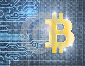 Abstract bitcoin backdrop